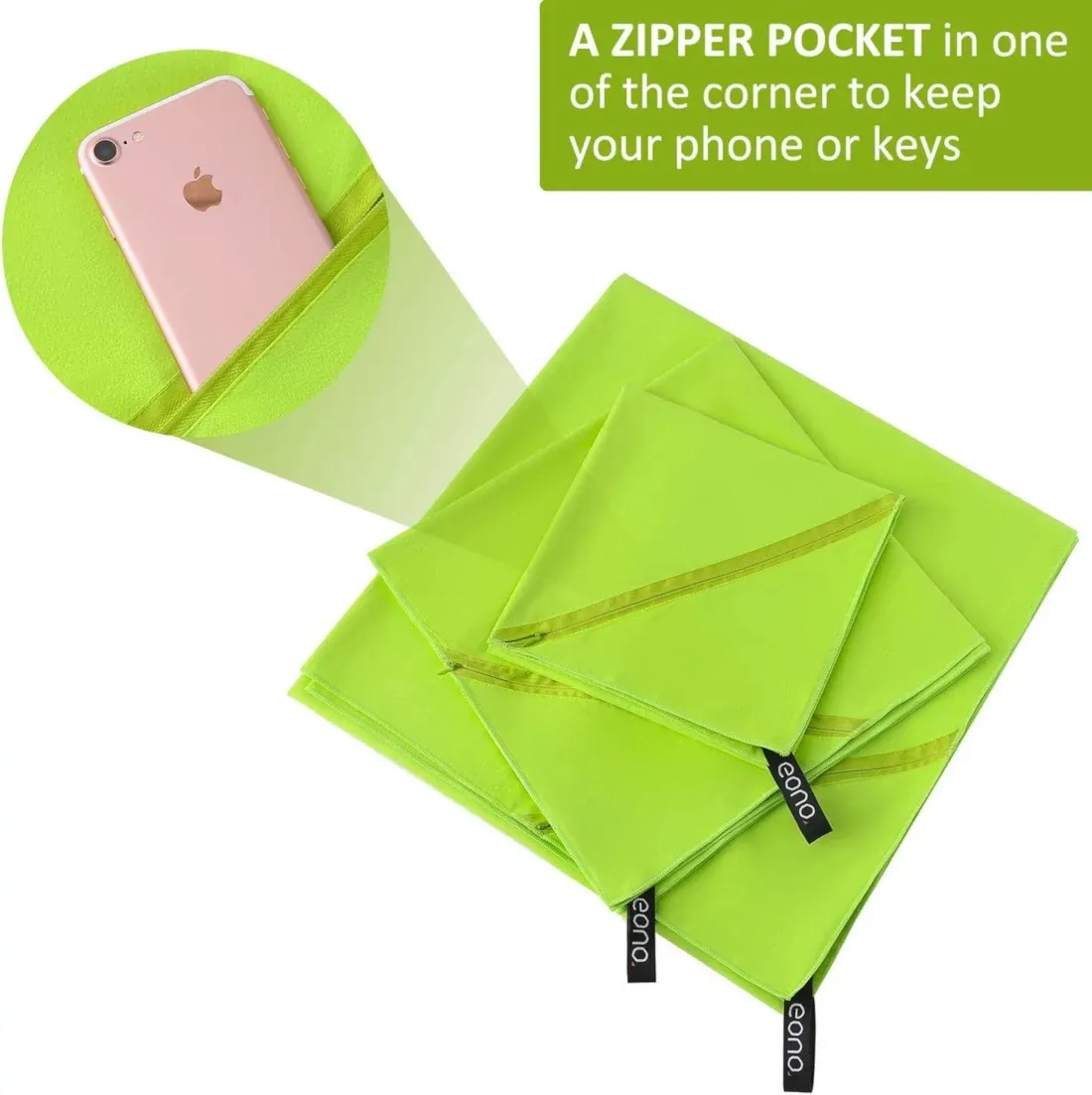 Tasca Portacellulare asciugamano microfibra